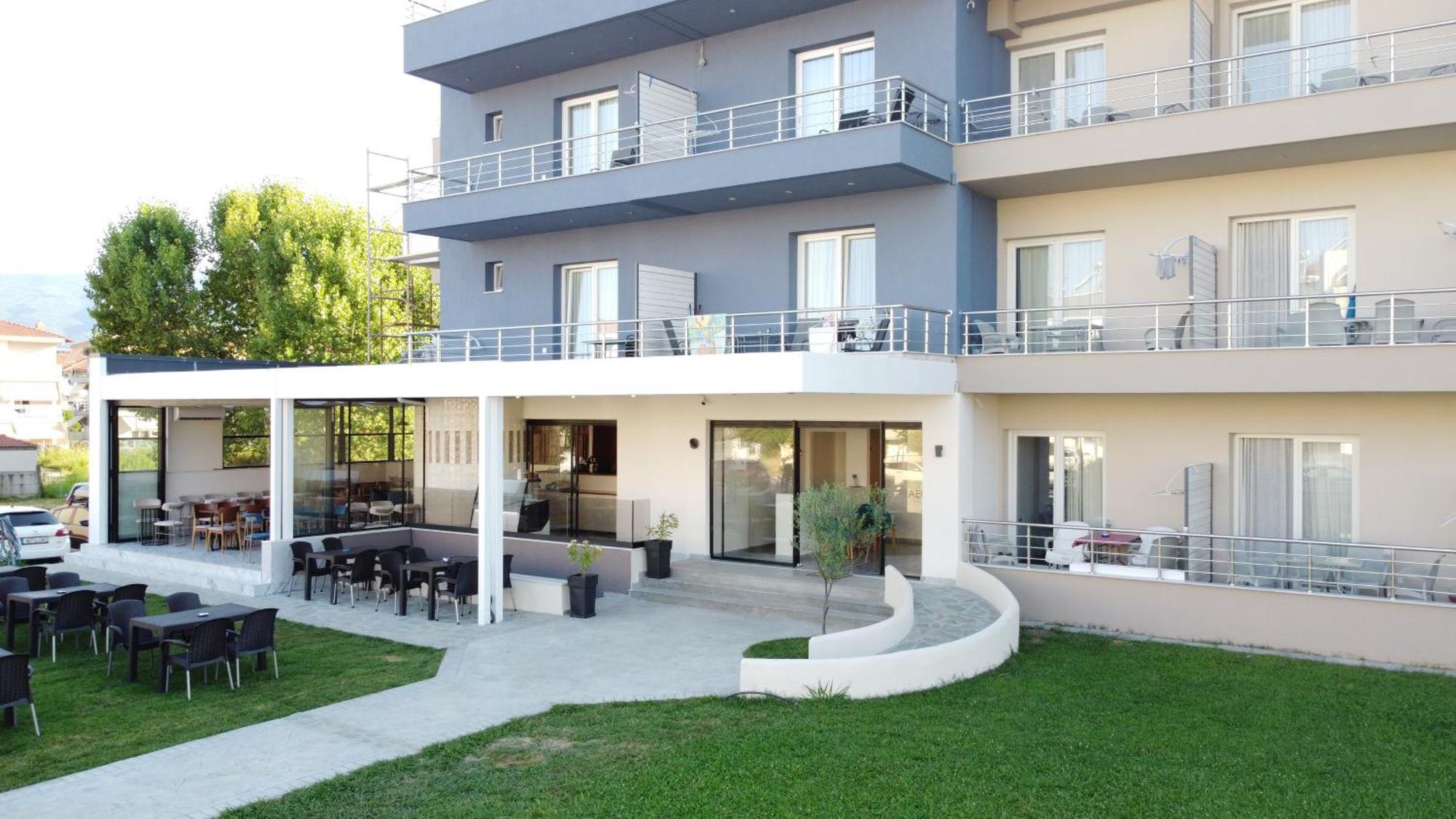 Aegean Blue Apartments & Suites Leptokaryá Luaran gambar