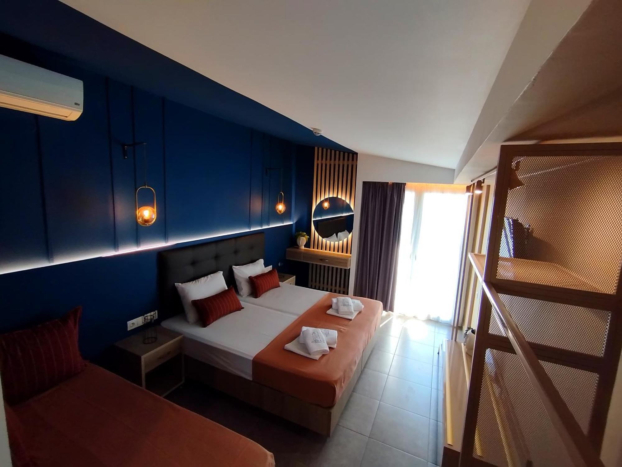 Aegean Blue Apartments & Suites Leptokaryá Bilik gambar