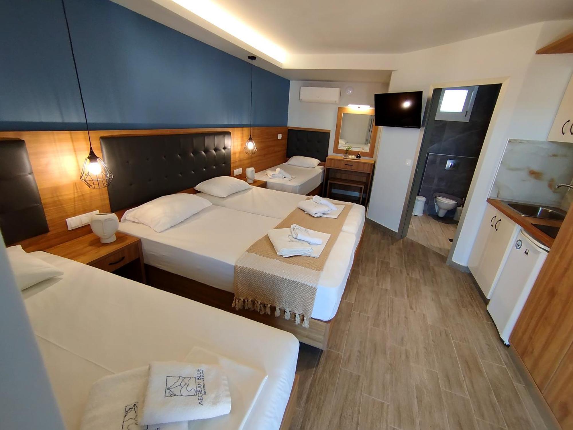 Aegean Blue Apartments & Suites Leptokaryá Luaran gambar